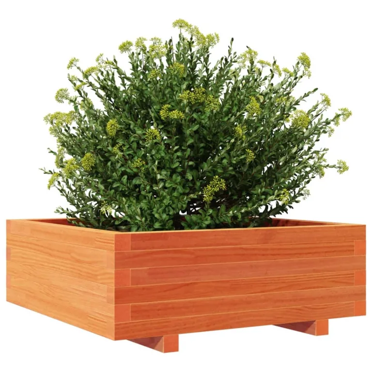 Pflanzkübel Wachsbraun massivholz Kiefer Robustes Gestell für Blumen und Pflanzen Garten Dekoration – Bild 3