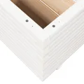 Gecheer Pflanzkübel Weiß massivholz Kiefer großes Fassungsvermögen dekorative Funktion für Gärten Balkone Terrassen - Thumbnail 8