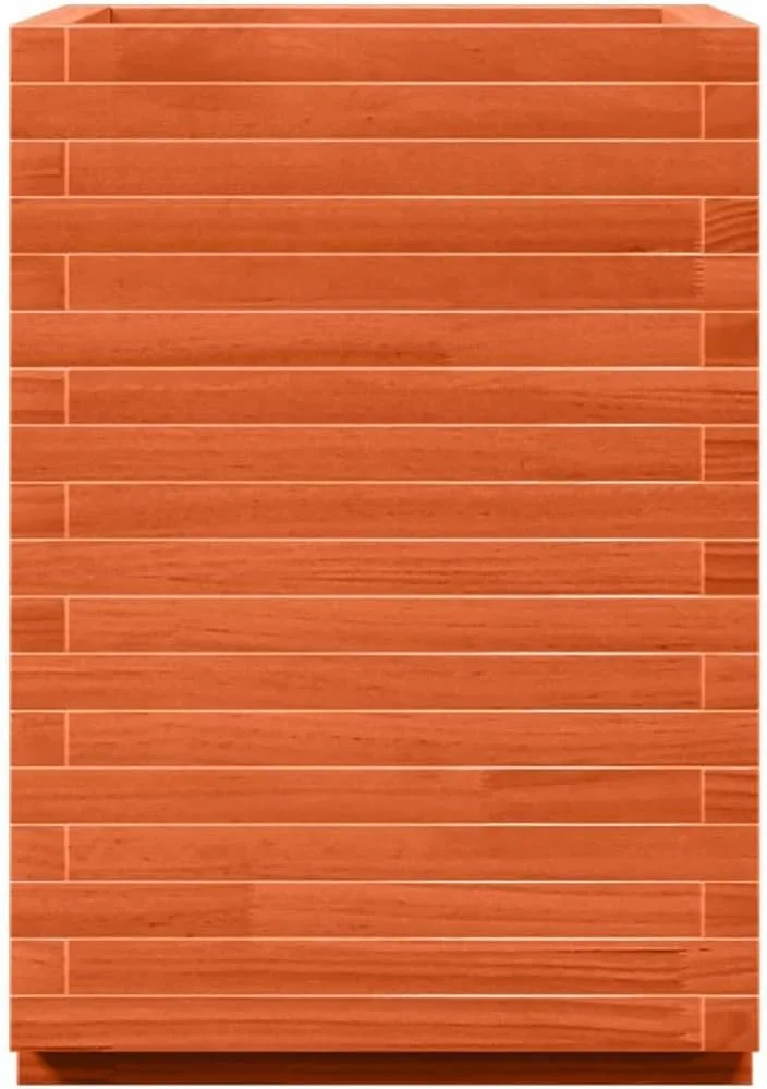 Gecheer Pflanzkübel Wachsbraun 50x50x72 cm Massivholz Kiefer großer Raum für Pflanzen Dekoration für Gärten Balkone Terrassen – Bild 7