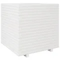 Gecheer Pflanzkübel Weiß 70x70x72,5 cm Massivholz Kiefer für Gärten Balkone Terrassen - Thumbnail 7