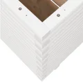 Gecheer Pflanzkübel Weiß 70x70x72,5 cm Massivholz Kiefer für Gärten Balkone Terrassen - Thumbnail 8