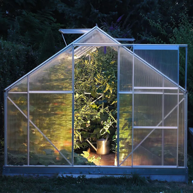 14x Polycarbonat Hohlkammerstegplatten 4mm, 60,5x121 cm Doppelstegplatte Gewächshausplatten für Gewächshaus Gartenbau Ersatzplatten – Bild 6