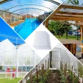 10x Polycarbonat Hohlkammerstegplatten 8mm, 60.5 x 121 cm Zuschneidbarer, Gewächshausplatten UV-beständigen für Gewächshaus Gartenbau Treibhaus Ersatzplatten - Thumbnail 7
