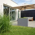 Metzler Hochbeet für den Garten oder Balkon – Stahl in Grau | Witterungsbeständiges Metall-Gartenbeet, Pflanzenbeet, Blumenhochbeet | 100 x 50 x 77 cm - Thumbnail 9