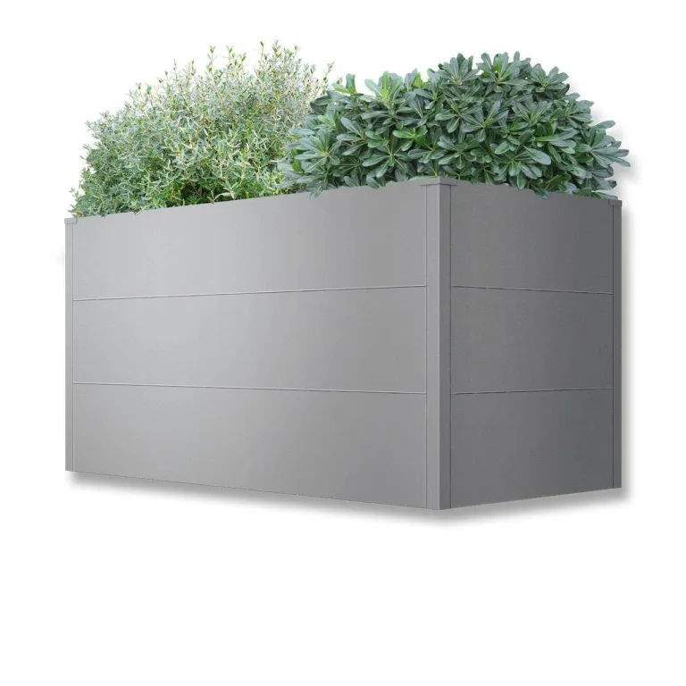 Metzler Hochbeet für den Garten – Stahl in Eisenglimmer | Witterungsbeständiges Metall-Gartenbeet, Pflanzenbeet, Blumenhochbeet | 150 x 75 x 77 cm – Bild 10