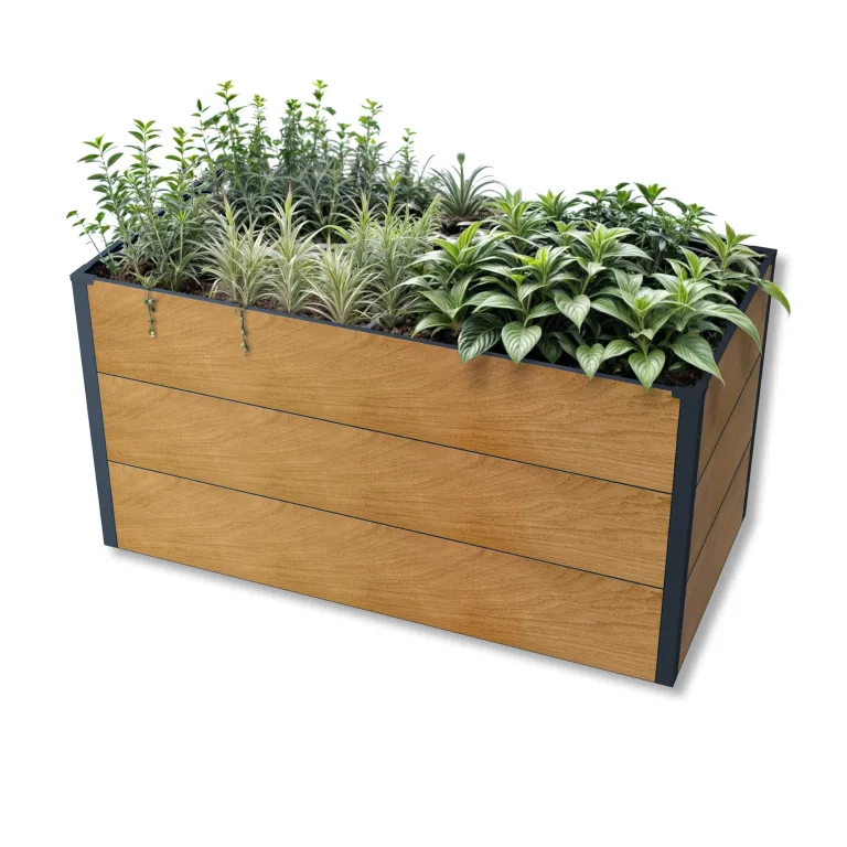 Metzler Hochbeet für den Garten – Stahl in Grau | Witterungsbeständiges Metall-Gartenbeet, Pflanzenbeet, Blumenhochbeet | 150 x 75 x 77 cm – Bild 9