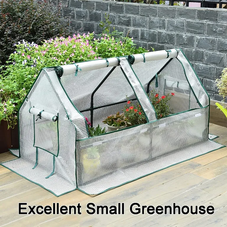Anlehn-Gewächshaus Aluminium Mini für Tomaten – Bild 4