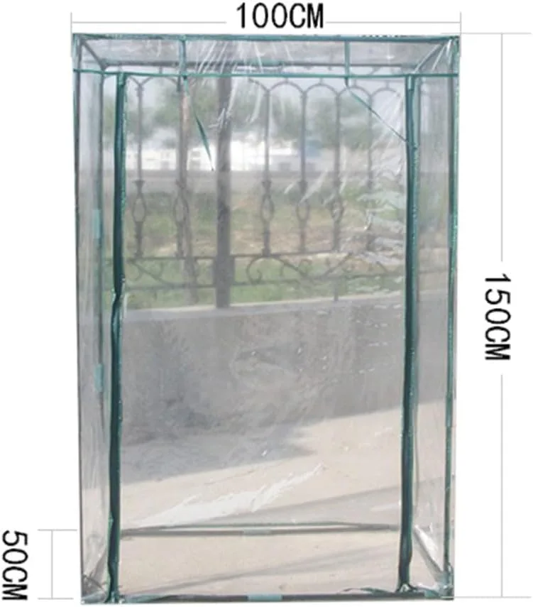 Tomatengewächshaus - Foliengewächshaus | Gewächshaus | Gewächshaus Klein | Tomatenhaus | Treibhaus PVC Gitterfolie | PVC-Folie Gewächshausfolie | Tomaten Treibhaus | Gartenhäuschen | Pflanzenhaus – Bild 6