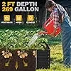 DWVO Hochbeet Metall 240x120x60cm mit Handschuhen, Gartenhochbeet aus Stahl, Rostfrei & Wetterfest, Stabiles verzinktes Beet mit Sicherheitsgummi für Gemüse Blumen Obst, Schwarz – Bild 3