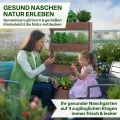 TTL GARDEN Vertikal Hochbeet 4 Etagen aus Holz 140x85x45cm braun - Vertikalbeet & Kräuterhochbeet mit 4 Etagen & Folie - Tannenholz wetterfest - Blumenkasten Kräutertreppe für Balkon Garten Terrasse - Thumbnail 6