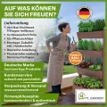 TTL GARDEN Vertikal Hochbeet 4 Etagen aus Holz 140x85x45cm braun - Vertikalbeet & Kräuterhochbeet mit 4 Etagen & Folie - Tannenholz wetterfest - Blumenkasten Kräutertreppe für Balkon Garten Terrasse - Thumbnail 8