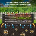 Amopatio Hochbeet Metall 2er-Set, Pflanzkasten Hochbeete für Garten, 240x90x60 cm, Hochbeete-kit für Gemüse Blumen Sukkulenten Kräuter, Blumenbeet & Pflanzentrog, Verzinkter Stahl, Schwarz - Thumbnail 6