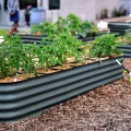 Hochbeet Garten Balkon optionaler Gewächshausaufsatz | stahlverzinktes & pulverbeschichtetes 0,6mm Metall anthrazit - Edelstahlschrauben (400L Set - Hochbeet + Gewächshausaufsatz) - Thumbnail 3