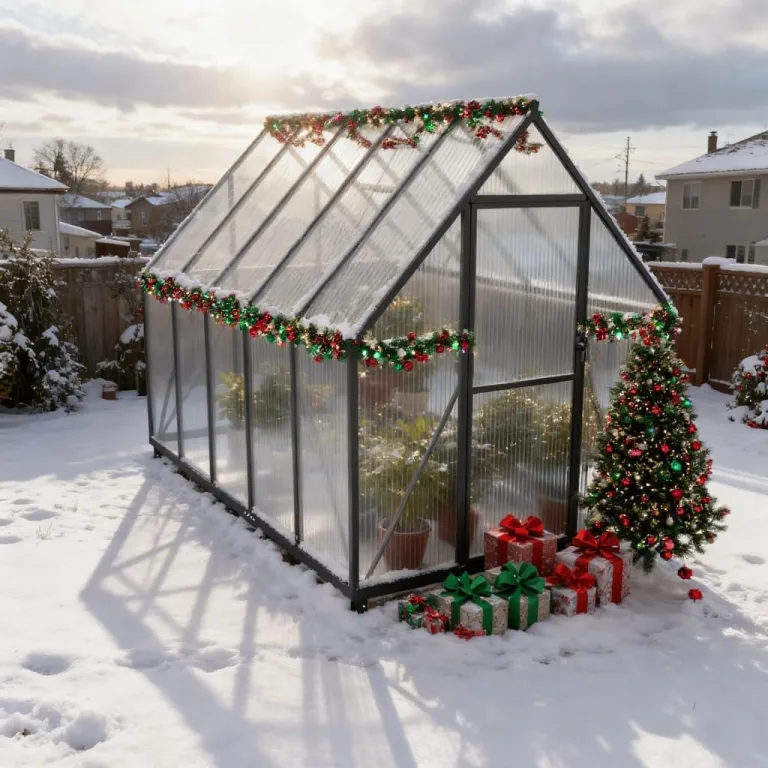 Aufun Premium Gewächshaus Aluminium, 5.04m² Gartengewächshäuser mit 6 cm Fundament und 4 mm PC Platte Treibhaus Tomatenhaus Gartenhaus UV beständig Wetterfest für den Garten, 280x180x195 cm – Bild 9