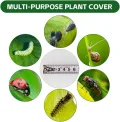 2x5M Gemüsenetz Insektenschutznetz Feinmaschig Insektennetz Vogelschutznetz Garten Gemüsebeet Schutznetz Gartennetz Pflanzennetz für Pflanzen Gemüse Blumen Garten Obstgarten (Weiß) - Thumbnail 5