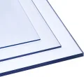 Polycarbonat Platte 70x260cm 5mm dick - Glas-Klar Bruchsicher Schlagfest Biegbar UV-beständig - Zuschnitt nach Maß - PC Kunststoff-Glas transparent - Sicherheits-Verglasung Gewächshaus-Platte - Thumbnail 1