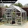 Polycarbonat Platte 80x290cm 6mm dick - Glas-Klar Bruchsicher Schlagfest Biegbar UV-beständig - Zuschnitt nach Maß - PC Kunststoff-Glas transparent - Sicherheits-Verglasung Gewächshaus-Platte – Bild 2