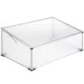 tectake® Frühbeet, Frühbeetaufsatz, Frühbeetkasten, Anzuchtkasten für Hochbeet, Blumenkasten, Anzucht Gewächshaus, Hochbeet Abdeckung, Pflanzkasten Minigewächshaus - 102 x 102 x 41 / 31 cm - Thumbnail 7