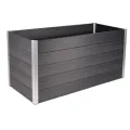 HORI WPC-Hochbeet Pflanzkasten Gemüsebeet Frühbeet Gartenbeet - 3 Größen verfügbar - Farbe: Anthrazit mit Holzoptik - Langlebig, wetterfest & pflegeleicht Größe: 160 x 70 x 75 cm - Thumbnail 4