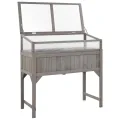Hochbeet with Gewächshaus, Massivholz Tanne, Durable and Weather-Resistant, Hochbeet Balkon, Hochbeete für Garten, Hofgarten Hochbeete, Pflanzkasten Balkon, 110x54x120 cm - Thumbnail 2