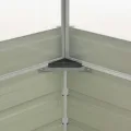 Gewächshaus with Verzinkter Stahl, Durable Material, Removable Roof, Blumenkasten Balkon, Hochbeete für Balkon, Pflanzkübel Outdoor, Brown, 100x100x85 cm - Thumbnail 6