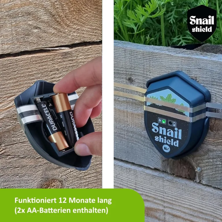 Snail Shield - Schneckenzaun Elektrisch Set für Hochbeet mit 11m Zaunband, Schneckenschutz für Gärten, Gemüsebeet, Pflanzen, Einfache Installation, verbesserte Software 2026 (Made in EU) – Bild 6