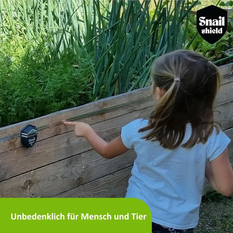 Snail Shield - Schneckenzaun Elektrisch Set für Hochbeet mit 11m Zaunband, Schneckenschutz für Gärten, Gemüsebeet, Pflanzen, Einfache Installation, verbesserte Software 2026 (Made in EU) – Bild 7