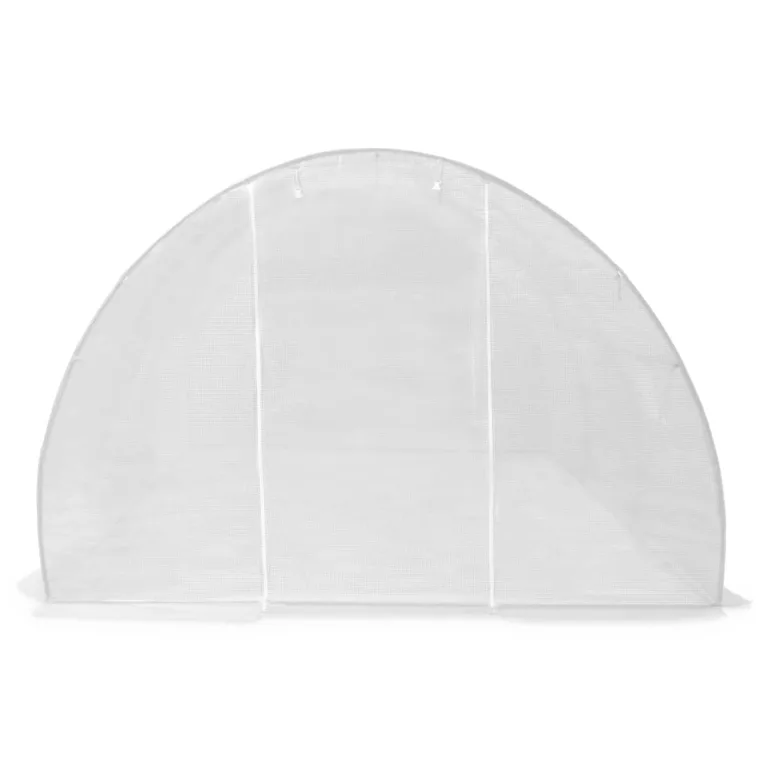 Gewächshaus Großes Tomatenhaus 450x300x200 cm PE-Netzgewebe 170 g/m² Stahlrahmen Model45750 – Bild 5
