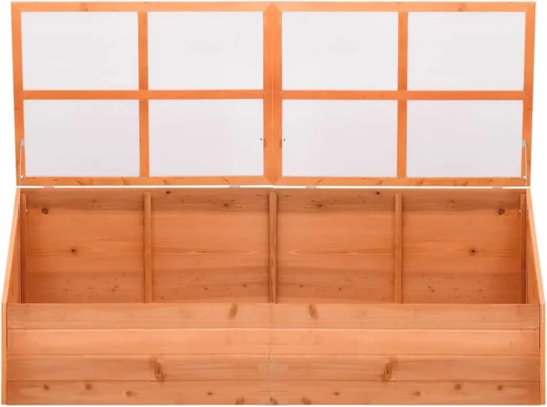 Gecheer Holz Treibhaus 180x57x62 cm Pflanzenhaus mit PC-Platte für Garten und Gewächshaus – Bild 3