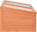 Holz Gewächshaus mit PC-Platte, für Kräuter und Setzlinge schützen - Holzpflanzenhaus mit PC-Platte, 100x50x34 cm, zum Schutz von Kräutern und Jungpflanzen Model170647 - Thumbnail 5