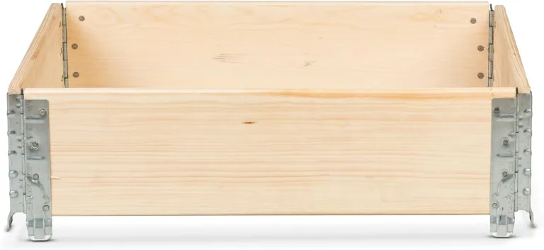gardivo Hochbeet 80 x 60 x 20 cm - 3-teilig halbe Europalette Rahmen aus Holz, Garten Hochbeete, Beeteinfassung, Holzrahmen, stapelbar, steckbar – Bild 7