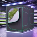 Aufun Grow Zelt für Pflanzen Zuchtzelt Gewächshaus Box Zuchtschrank Anzucht Gemüse Kräuter Grow Schrank, Indoor Anbauzelt, Growroom für Blumen klein Tomaten Hydro Green, Größe:240x120x200cm - Thumbnail 9