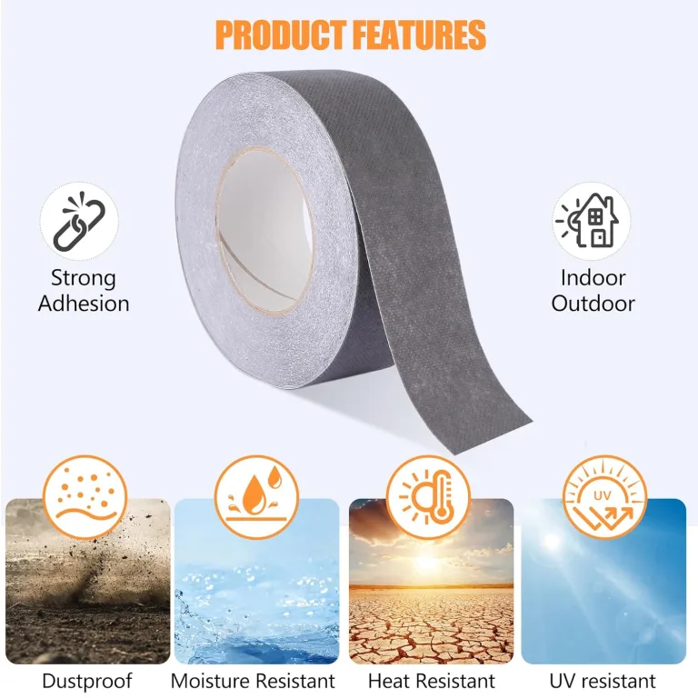 Kantenverschlussband für Hohlkammerplatten, Antidust Klebeband Stegplatten, Antistaubband für Gewächshaus Platten, Doppelstegplatten, Polycarbonatplatten - 5cm x 25m x 1 rolle, grau – Bild 4