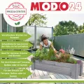 Pflanzkübel aus Holz, Hochbeet mit Schutzfolie, Kiefernholz Pflanzkasten Blumenkasten für Outdoor Garten Terrasse Balkon, Natürlich, Stabil & Dekorativ, 30x90x33 cm Farbe: Natur unbehandelt - Thumbnail 3