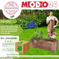 Pflanzkübel aus Holz, Hochbeet mit Schutzfolie, Kiefernholz Pflanzkasten Blumenkasten für Outdoor Garten Terrasse Balkon, Natürlich, Stabil & Dekorativ, 30x60x33 cm Farbe: Natur unbehandelt - Thumbnail 6