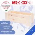 Pflanzkübel aus Holz, Hochbeet mit Schutzfolie, Kiefernholz Pflanzkasten Blumenkasten für Outdoor Garten Terrasse Balkon, Natürlich, Stabil & Dekorativ, 30x60x33 cm Farbe: Natur unbehandelt - Thumbnail 7