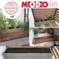 Pflanzkübel aus Holz, Hochbeet mit Schutzfolie, Kiefernholz Pflanzkasten Blumenkasten für Outdoor Garten Terrasse Balkon, Natürlich, Stabil & Dekorativ, 30x100x33 cm Farbe: Natur unbehandelt - Thumbnail 8