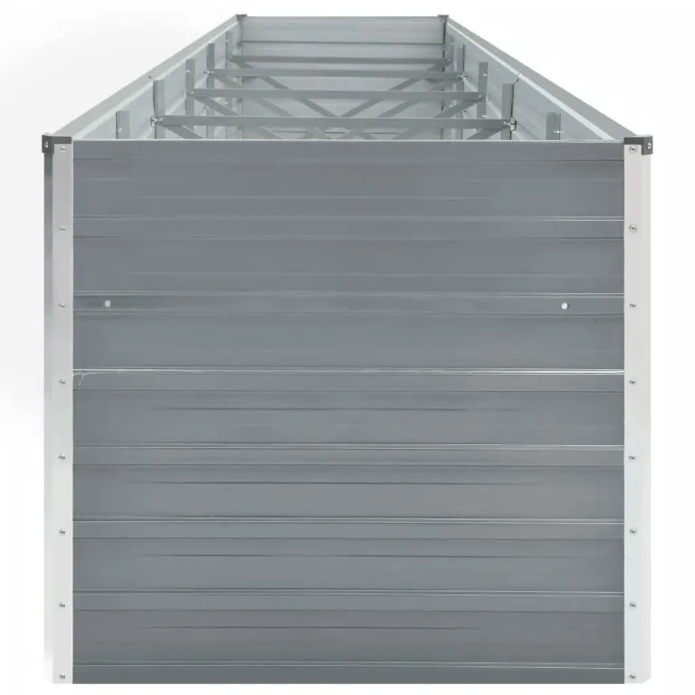 Hochbeet aus Metall Modulares Hochbeete-Kit Rostfreie Hochbeete für Garten aus Premium Zn-Al-Mg Stahl Hoch Gemüsebeet 480x80x77 cm Grau – Bild 4