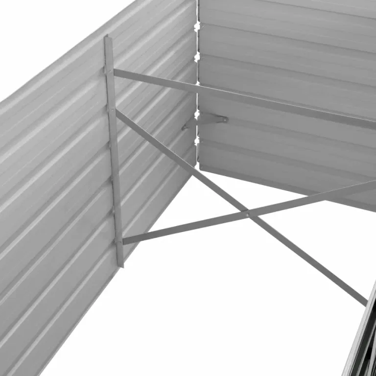 Hochbeet Metall Gartenbeet aus Verzinktem Stahl Pflanzbeet Wetterfest & Rostfrei Rechteckiges Gemüsebeet für Garten & Terrasse Anthrazit 240 x 80 x 45 cm Verzinkter Stahl – Bild 6
