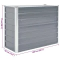 Hochbeet aus Metall Modulares Hochbeete-Kit Rostfreie Hochbeete für Garten aus Premium Zn-Al-Mg Stahl Hoch Gemüsebeet Verzinkter 100x40x77 cm Grau - Thumbnail 7
