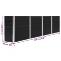 Hochbeet Metall Premium hochbeet Balkon oder Garten Pflanzkasten Hochbeete-Kit Kräuterbeet Balkon Hochbeet Hochbeete für Garten 320 x 40 x 77 cm Stahl Anthrazit - Thumbnail 8