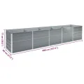 Hochbeet aus Metall Modulares Hochbeete-Kit Rostfreie Hochbeete für Garten aus Premium Zn-Al-Mg Stahl Hoch Gemüsebeet Verzinkter 400×80×77 cm Grau - Thumbnail 8