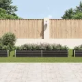 Hochbeet Metall Premium hochbeet Balkon oder Garten Pflanzkasten Hochbeete-Kit Kräuterbeet Balkon Hochbeet Hochbeete für Garten Verzinkter Stahl 320×40×45 cm Anthrazit - Thumbnail 3