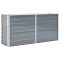 Hochbeet aus Metall Modulares Hochbeete-Kit Rostfreie Hochbeete für Garten aus Premium Zn-Al-Mg Stahl Hoch Gemüsebeet Verzinkter 160x40x77 cm Grau - Thumbnail 2