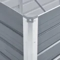 Hochbeet aus Metall Modulares Hochbeete-Kit Rostfreie Hochbeete für Garten aus Premium Zn-Al-Mg Stahl Hoch Gemüsebeet Verzinkter 160x40x77 cm Grau - Thumbnail 6