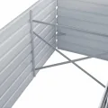 Pflanzenbeet Wetterfestes Stahlblech Hochbeet für Gemüse Erhöhte Extragroße Gemüsebeet Frühbeet Gartenbeet Pflanzkübel Blumenkasten für Garten 160 x 80 x 45 cm Verzinkter Stahl Grau - Thumbnail 5
