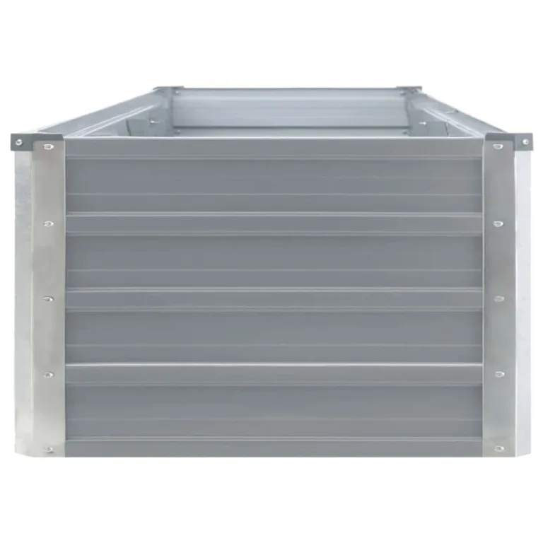 Hochbeet aus Metall Modulares Hochbeete-Kit Rostfreie Hochbeete für Garten aus Premium Zn-Al-Mg Stahl Hoch Gemüsebeet Verzinkter 320×40×45 cm Grau – Bild 3