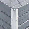 Hochbeet aus Metall Modulares Hochbeete-Kit Rostfreie Hochbeete für Garten aus Premium Zn-Al-Mg Stahl Hoch Gemüsebeet Verzinkter 320×40×45 cm Grau - Thumbnail 6