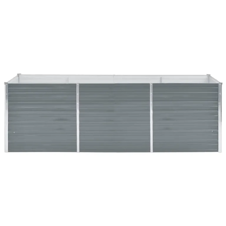 Hochbeet Metall Premium hochbeet Balkon oder Garten Pflanzkasten Hochbeete-Kit Kräuterbeet Balkon Hochbeet Hochbeete für Garten Verzinkter Stahl 240x80x77 cm Grau – Bild 3