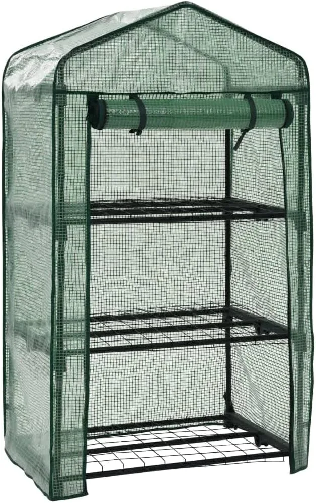 SKM 3-stufiges Mini-Gewächshaus 69 x 49 x 125 cm,Heim & Garten,Rasen & Garten,Gartenpflege,Gewächshäuser,Grün,3.75 kg,46917
